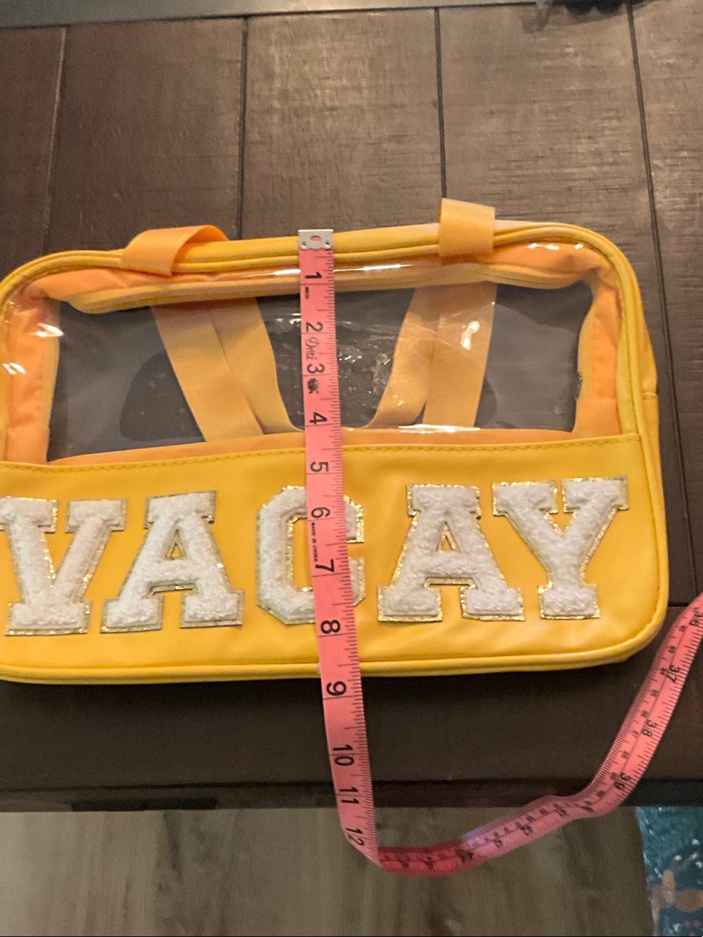 Yellow Clear VACAY Travel Tote - Picture 4 of 5